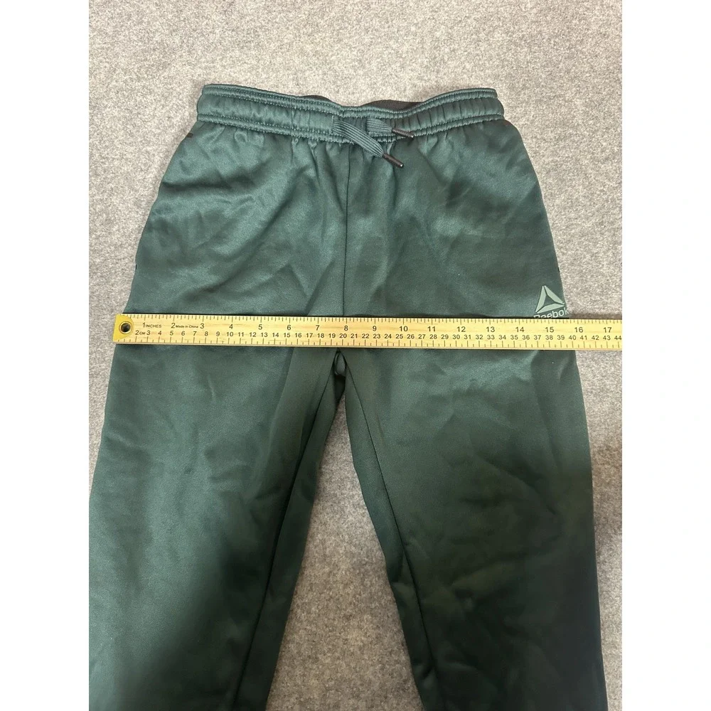 Reebok Performance Joggers Youth Large 10/12 Green Polyester Sweatpants